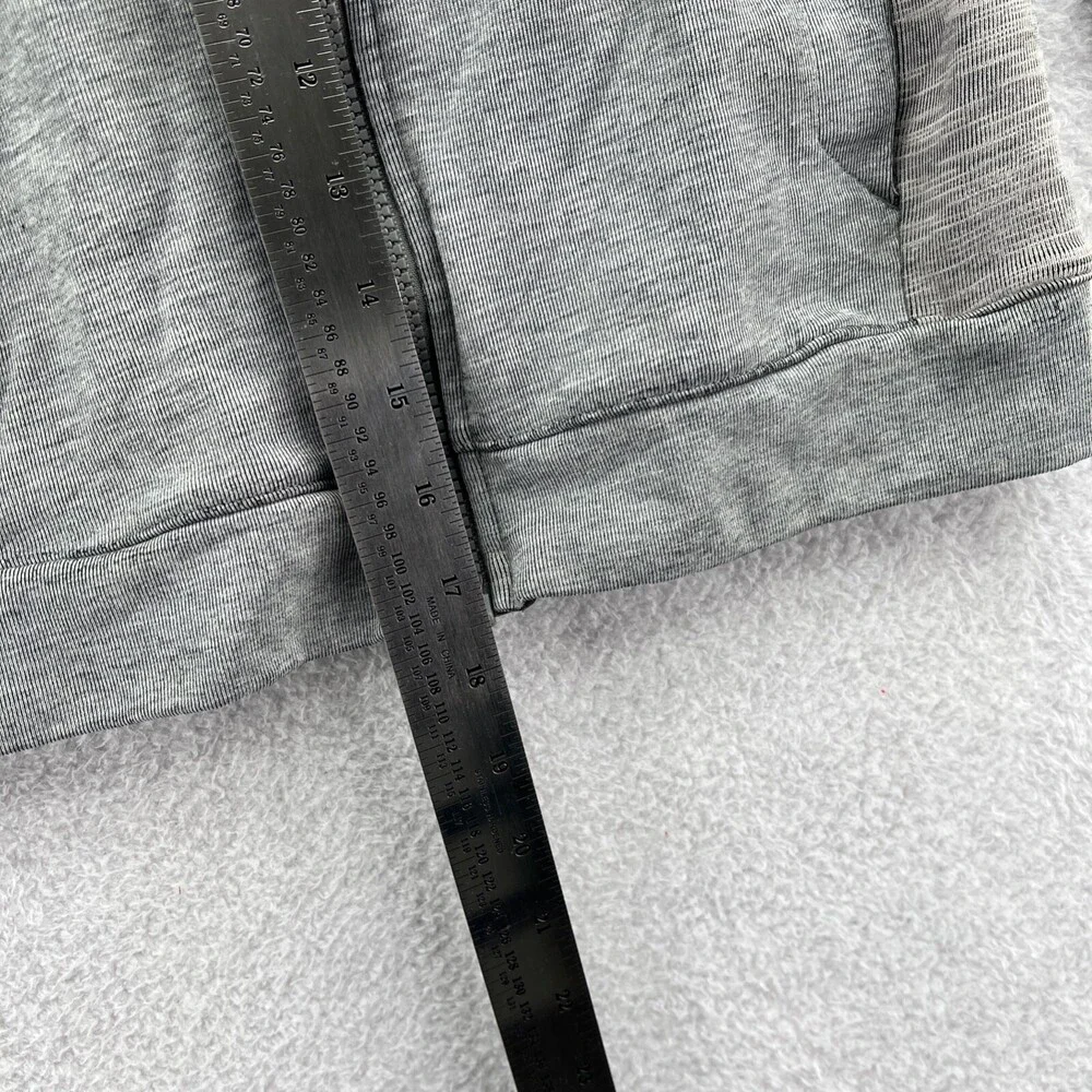 Nike Hoodie Boys XS Gray Full Zip Zip Long Sleeve‎ Jacket Logo Youth Extra Small
